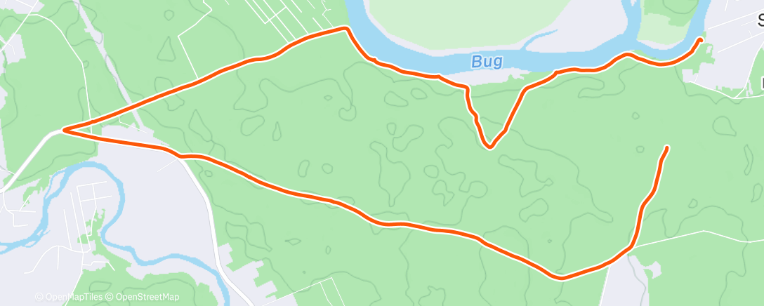 Map of the activity, Lunch Walk