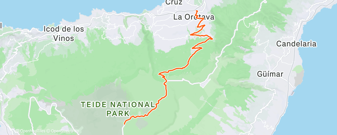 Map of the activity, Roques de García | Tenerife
