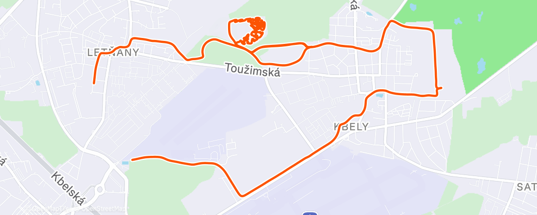 Карта физической активности (Afternoon Run)