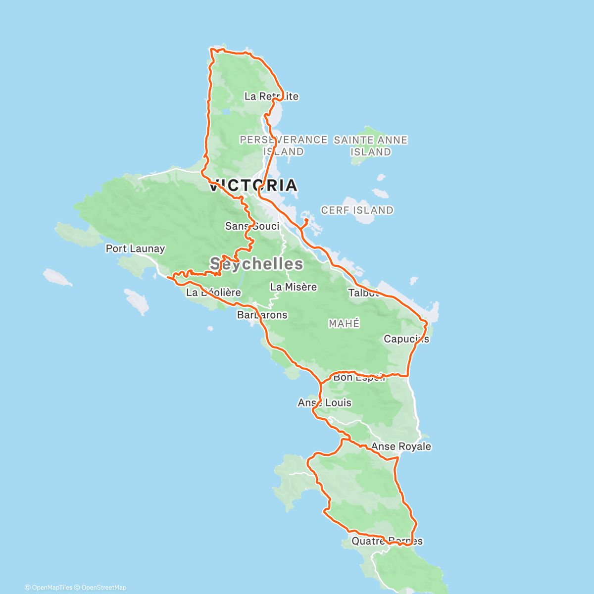 Карта физической активности (Lunch Ride)