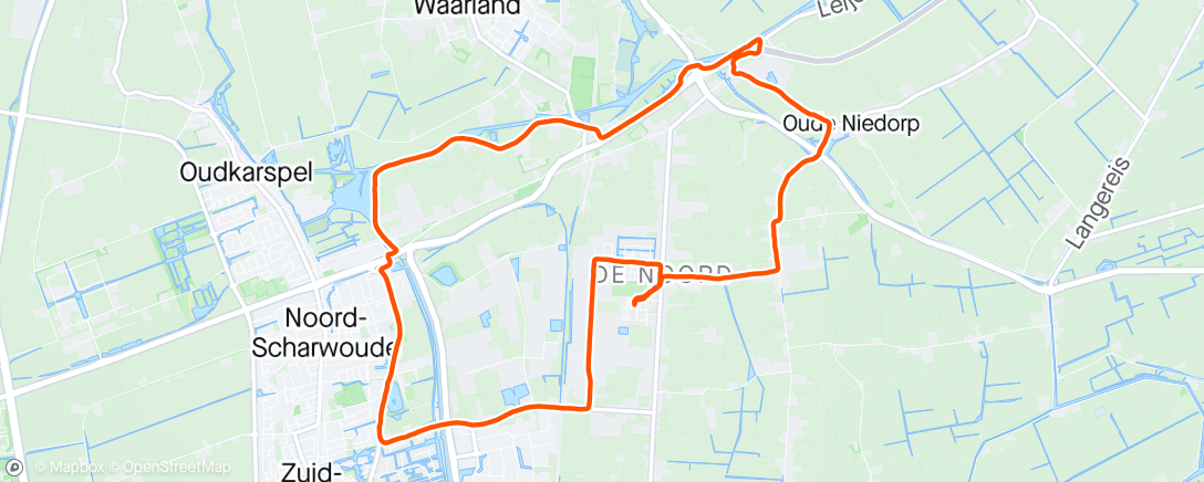 Map of the activity, Ochtendwandeling