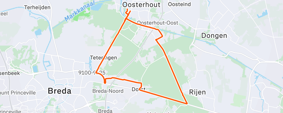 Mappa dell'attività Fietsen