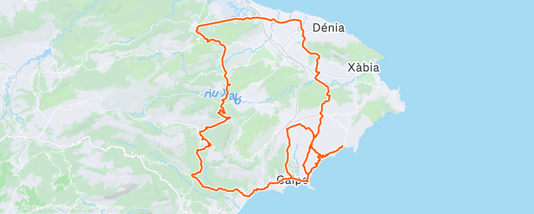 Карта физической активности (Morning Ride)