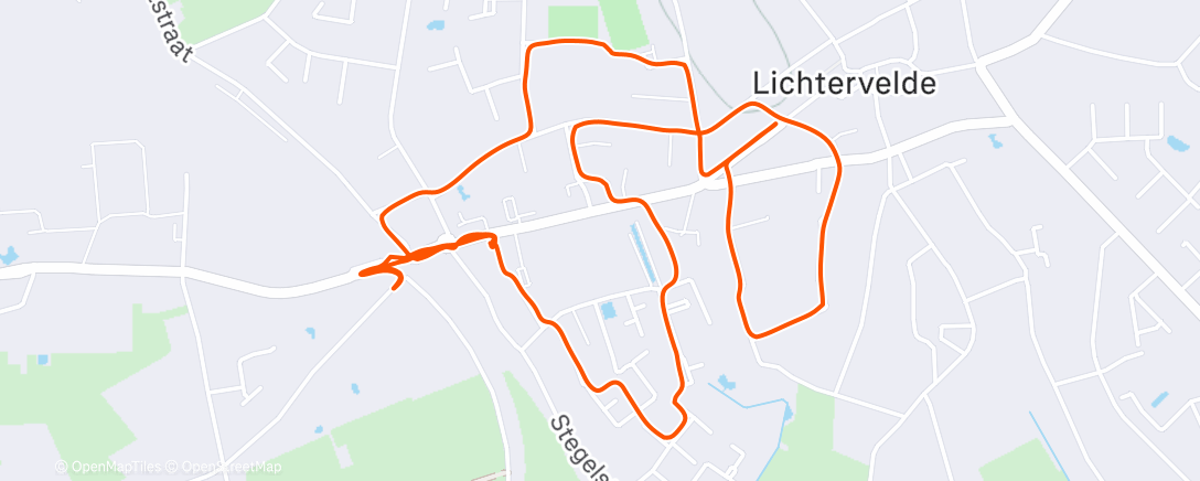 Карта физической активности (Lichtjeswandeling)