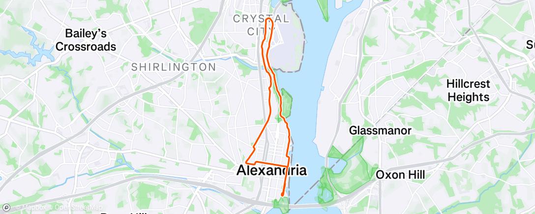 Map of the activity, Morning Run
