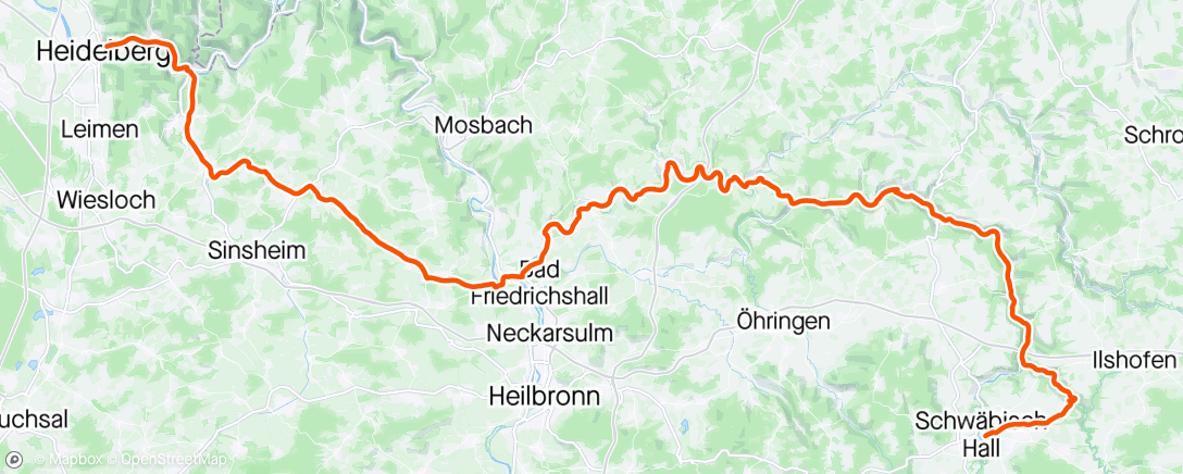 Map of the activity, RSV Frühlingstour Day 1