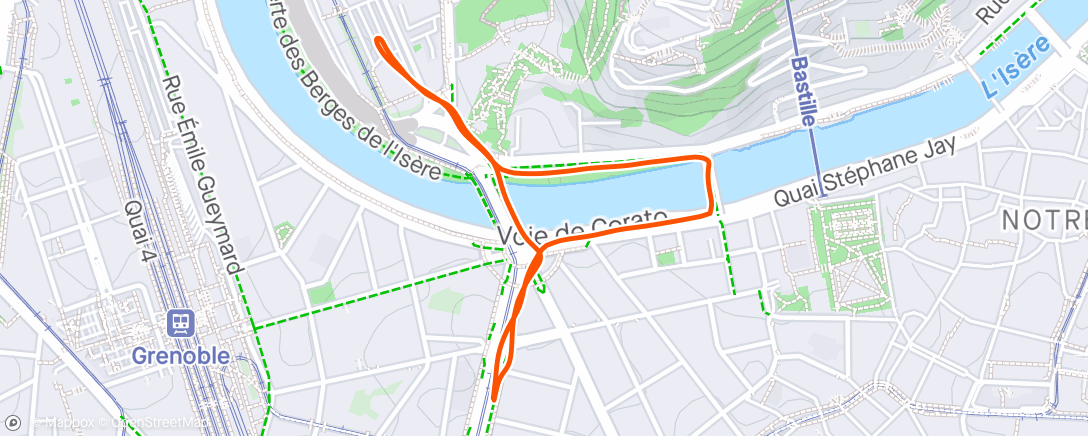 Mapa da atividade, Le retour de la reprise