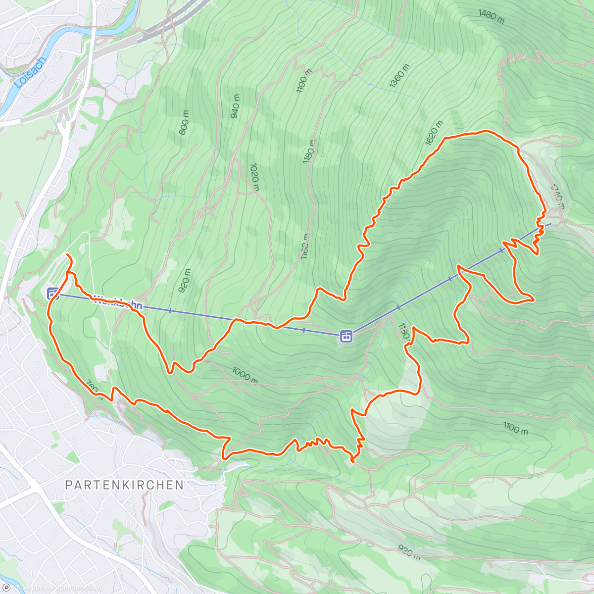 Mappa dell'attività Wanderung am Morgen