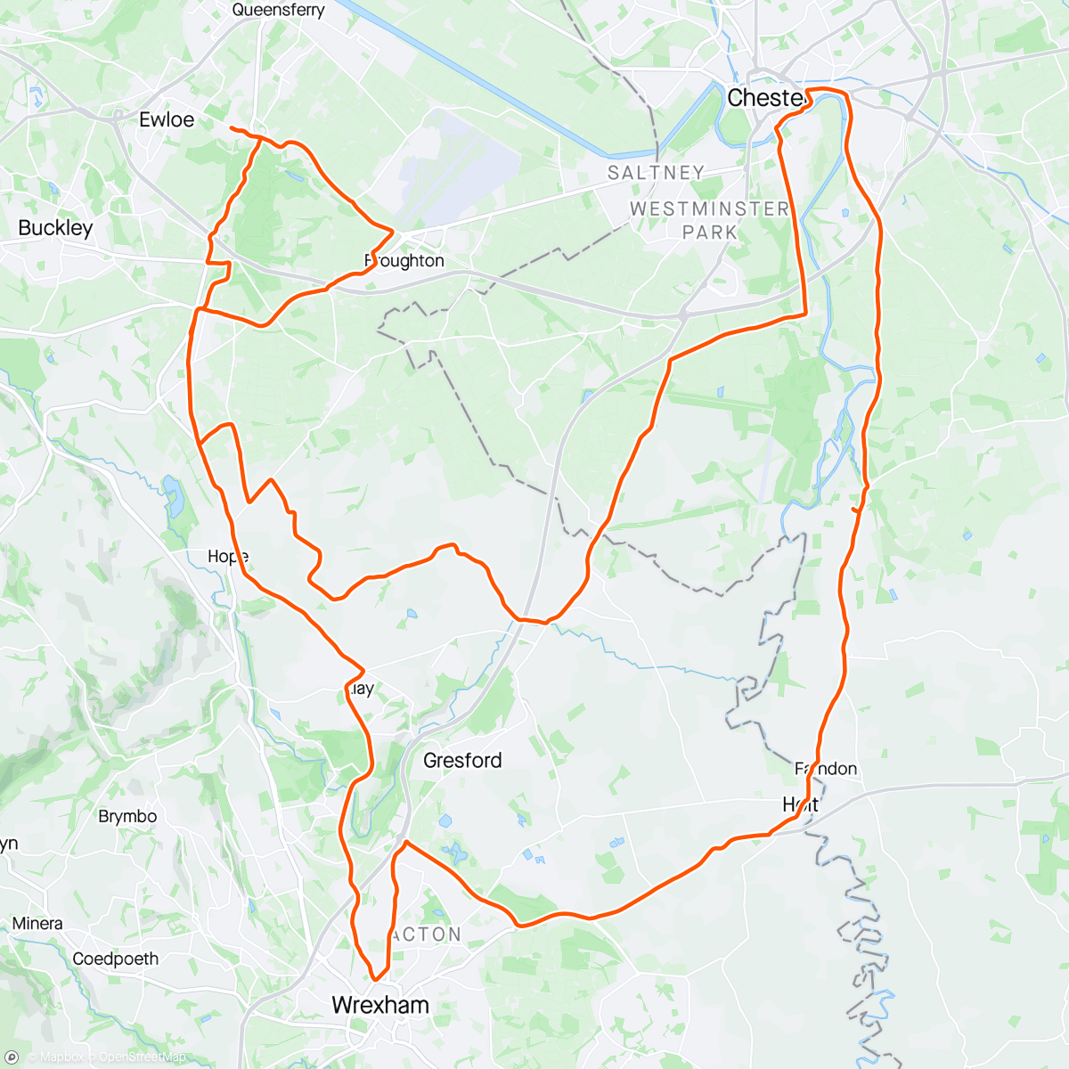 Map of the activity, Morning Ride first proper shake up on Gaston 😎🚴‍♂️🚴‍♀️🚴