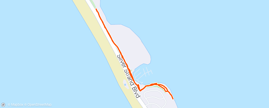 Map of the activity, Afternoon Run