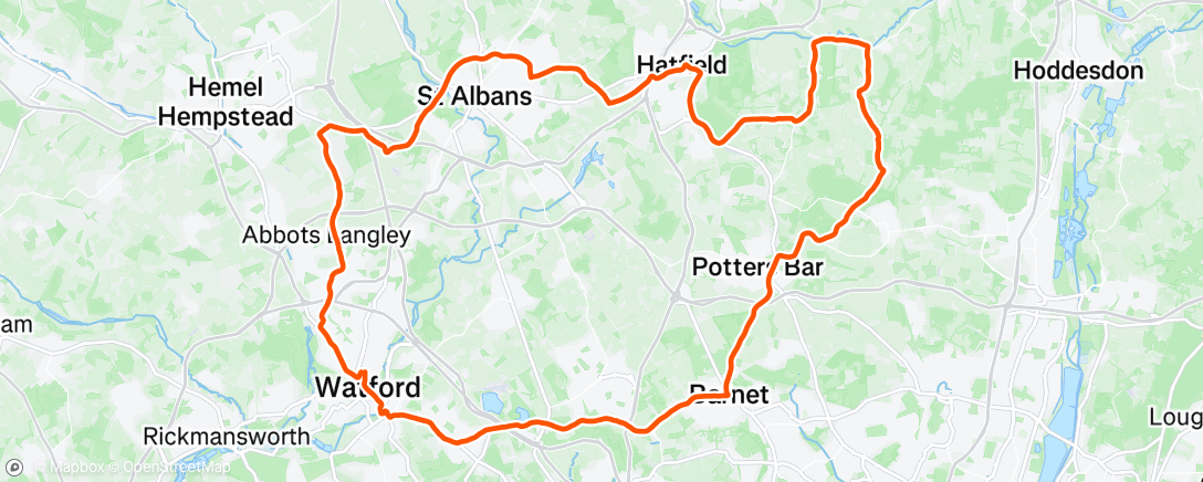 Map of the activity, Morning Ride