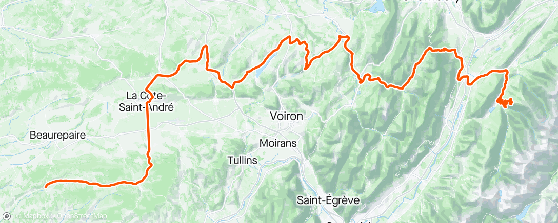 Map of the activity, Dauphiné stage 6