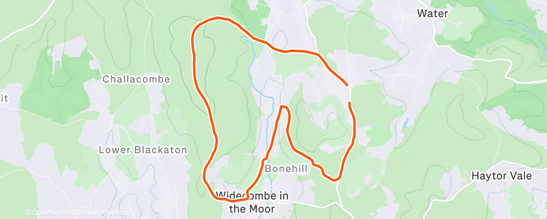 Map of the activity, Lunch Run