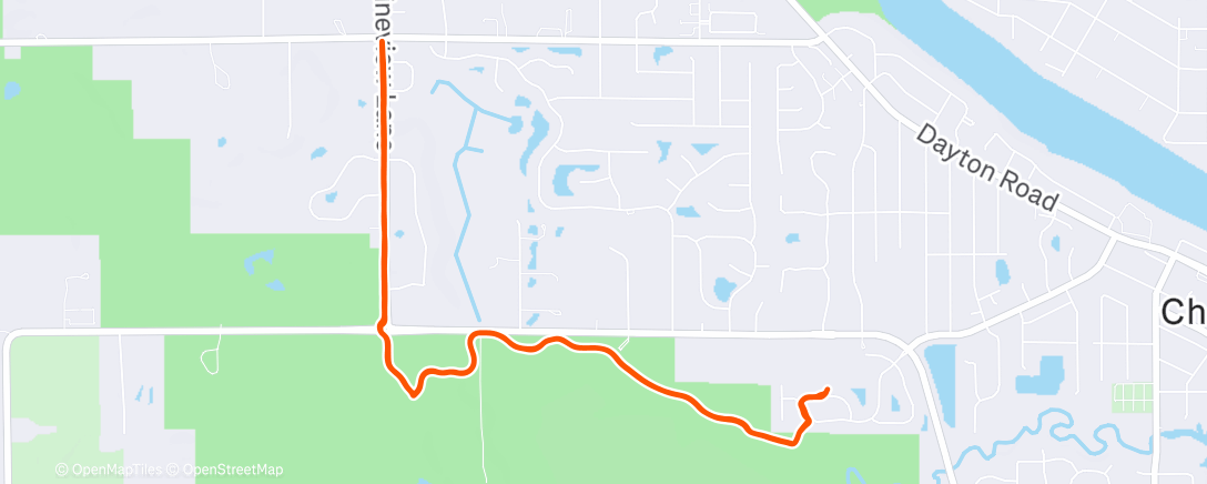 Map of the activity, Sunrise with Bo