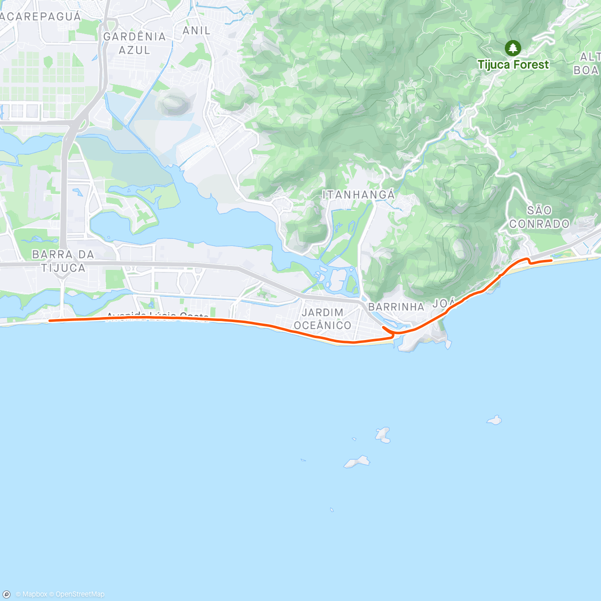 「Rio City 2024 - 12km」活動的地圖