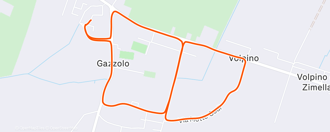 Карта физической активности (Afternoon Run)