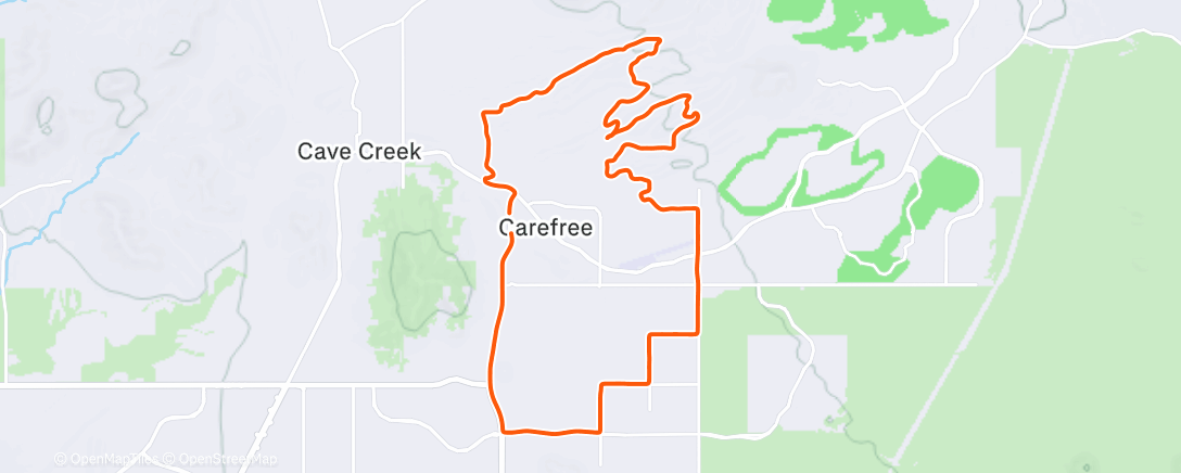 Map of the activity, #points #event winter Classic az