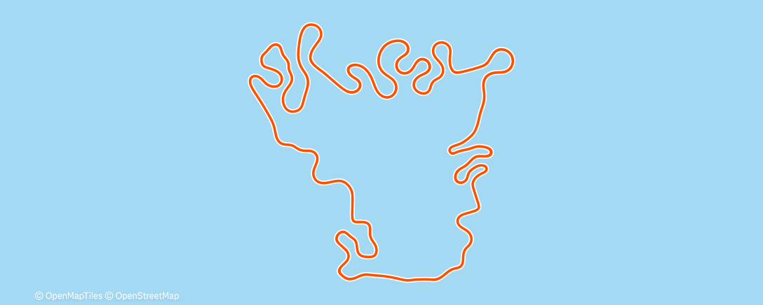 Map of the activity, MyWhoosh - A forest