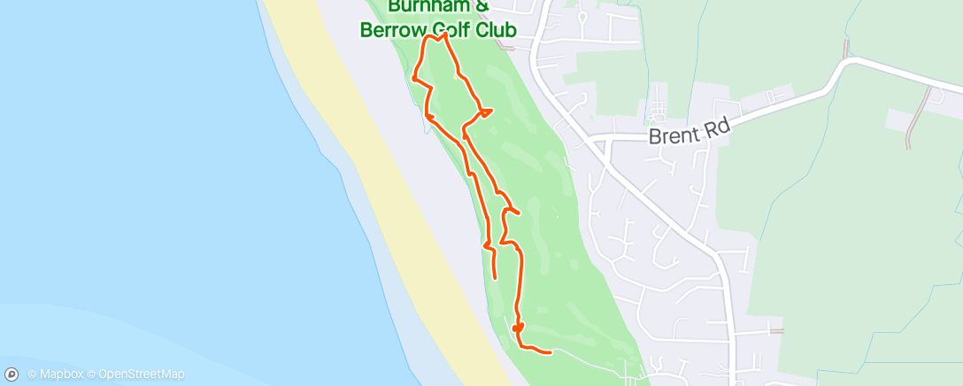 Mapa da atividade, Evening Golf
