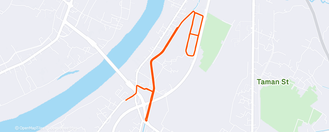 Map of the activity, Morning Run
