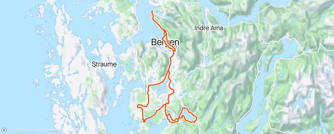 Map of the activity, Herlig tur med Sander