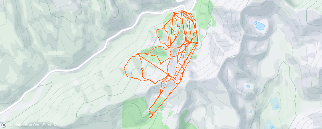 Map of the activity, Spring pow day