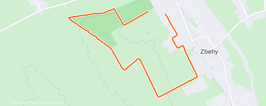 Map of the activity, Cezpolny zbeh