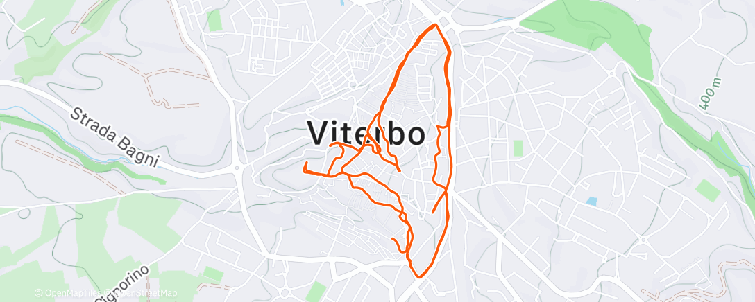 Карта физической активности (Il giro turistico correndo è sempre una buona idea.)