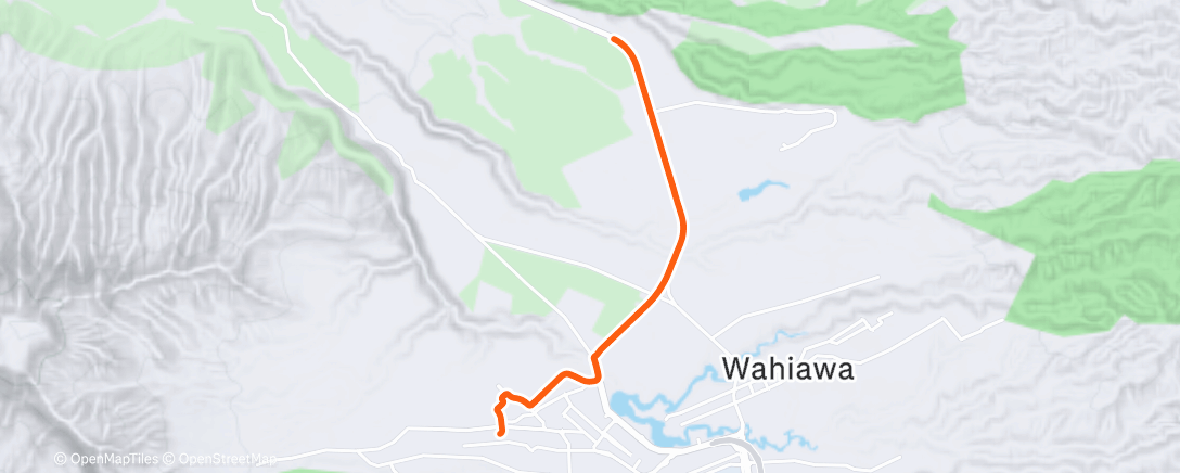 Map of the activity, Lunch Ride