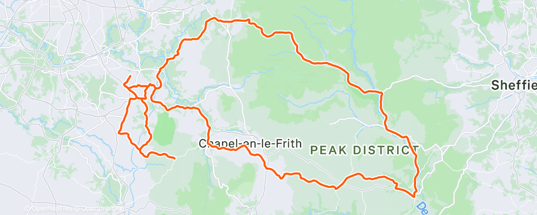 Map of the activity, Cutting about a bit with Ollie