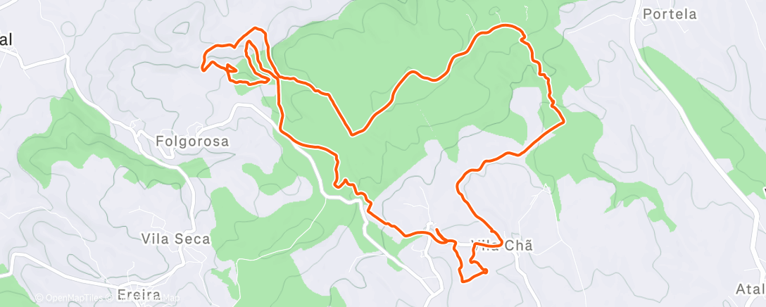 Карта физической активности (Afternoon Trail Run)