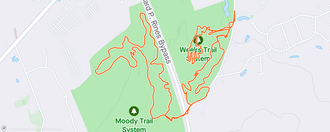 Map of the activity, MTB Club Ride #2