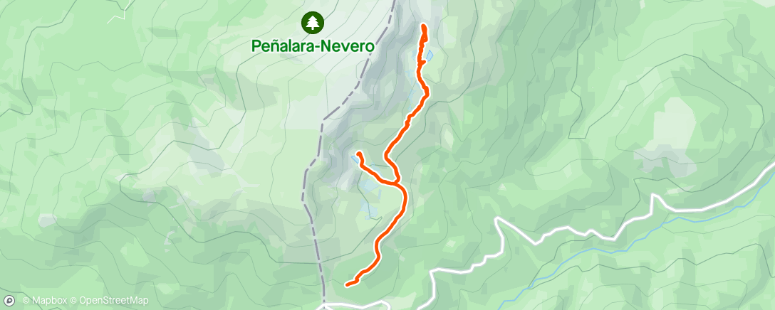 Map of the activity, Peñalara