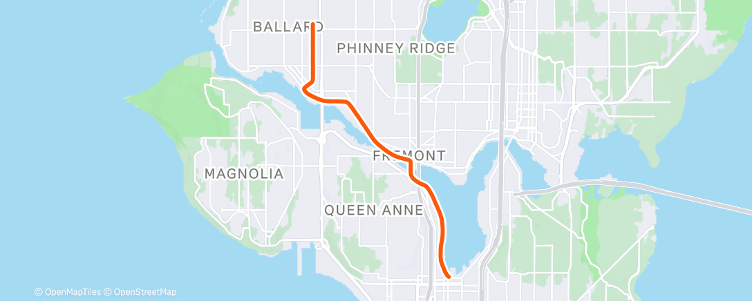 Карта физической активности (Morning Ride)