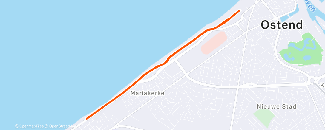 Map of the activity, Morning Run