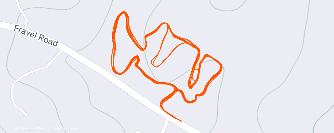 Map of the activity, Home trail laps
