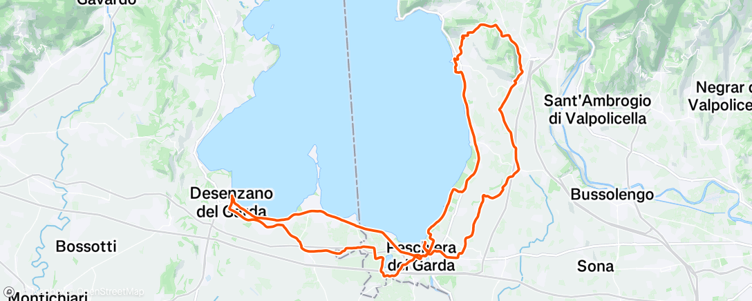 Map of the activity, Garda