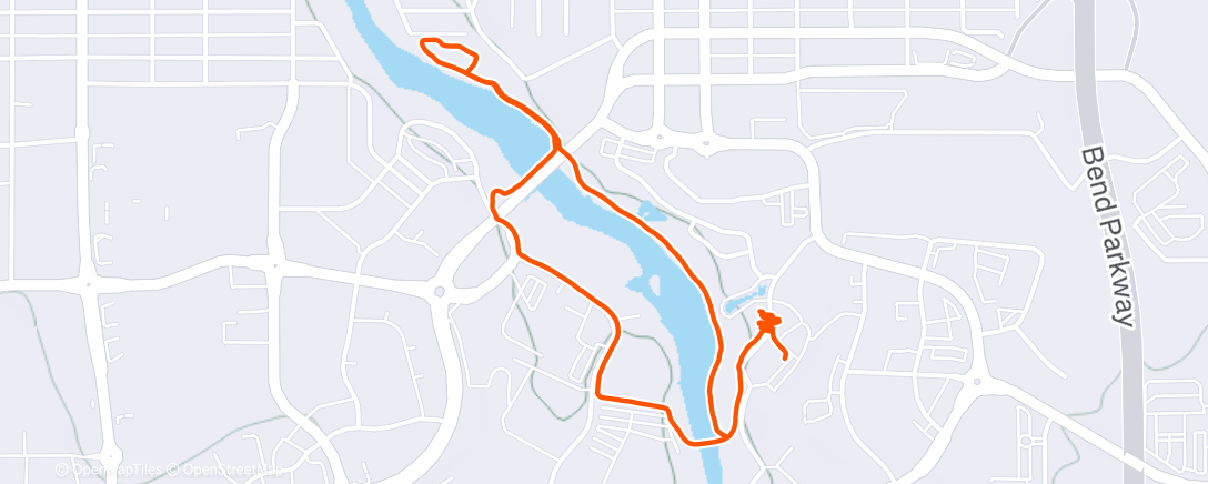Map of the activity, Afternoon Walk