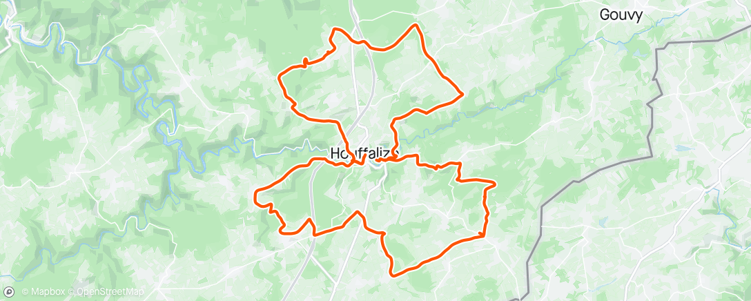 Map of the activity, MTB Houffalize dag 4