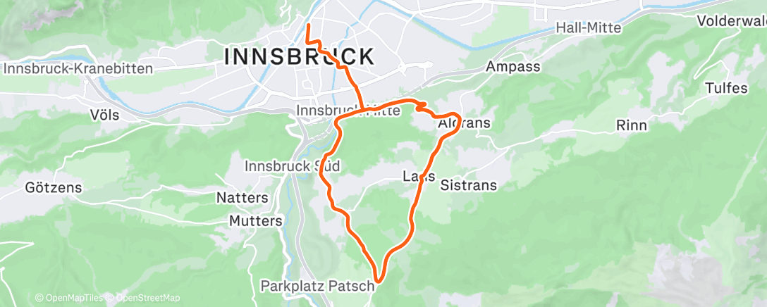 Map of the activity, Zwift - Pre-Race on Lutscher in Innsbruck