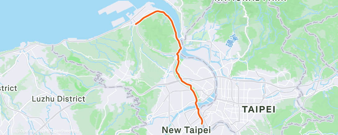 Карта физической активности (Morning Ride)