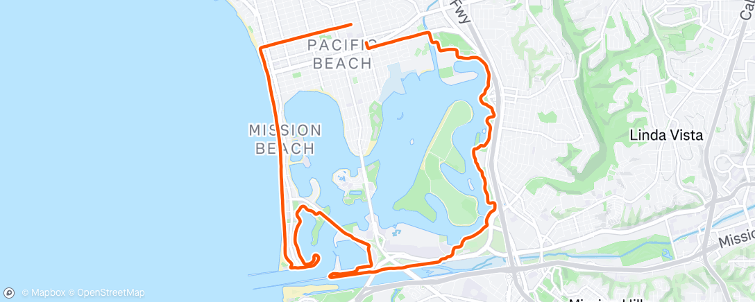 Map of the activity, Morning Run