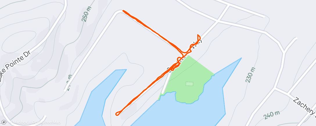 Map of the activity, Morning Walk