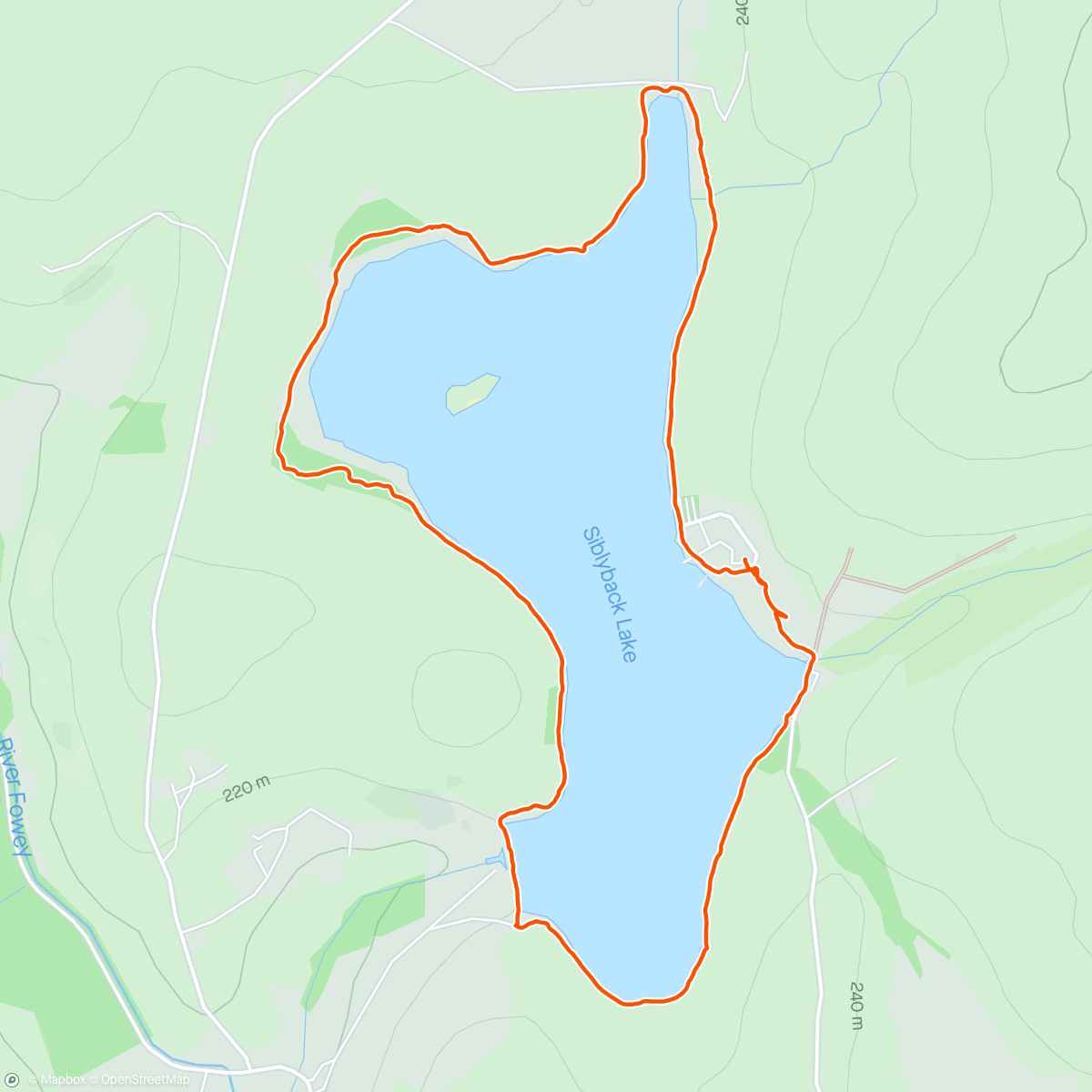 Map of the activity, Sibleyback lake