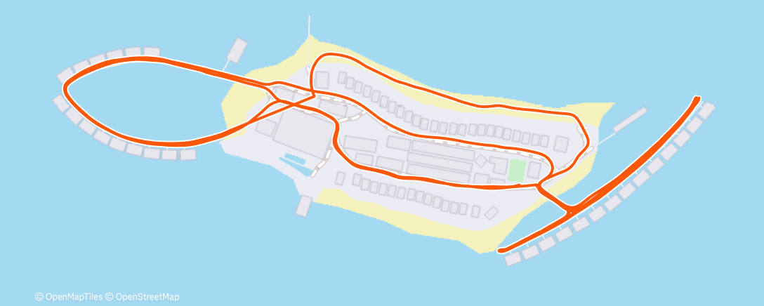 Map of the activity, Maldives Morning Run 🏝️