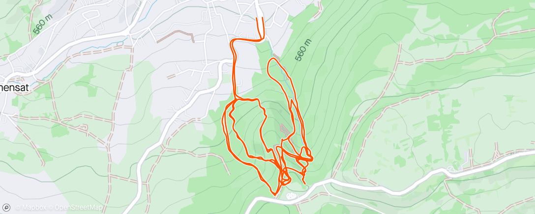 Mapa de la actividad, Afternoon Mountain Bike Ride