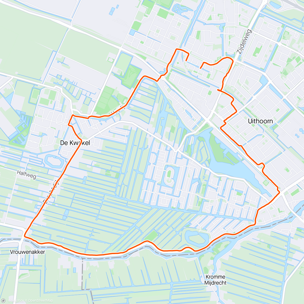 Map of the activity, Rustig opbouwende 10 🏃‍♂️