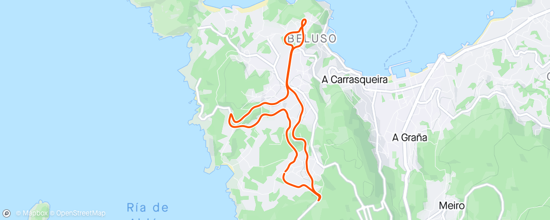 Mappa dell'attività Carrera de mañana