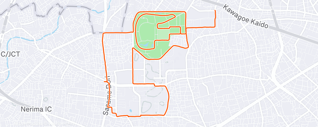 Карта физической активности (朝のランニング)