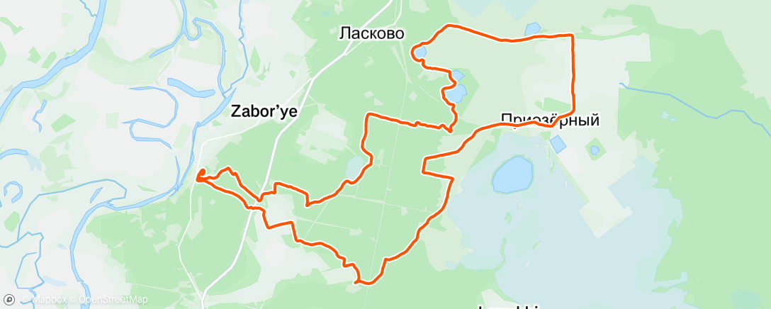 Map of the activity, Дружеская воскресная